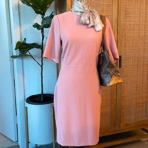 *NEW H&M stretch crepe dusty rose sheath dress